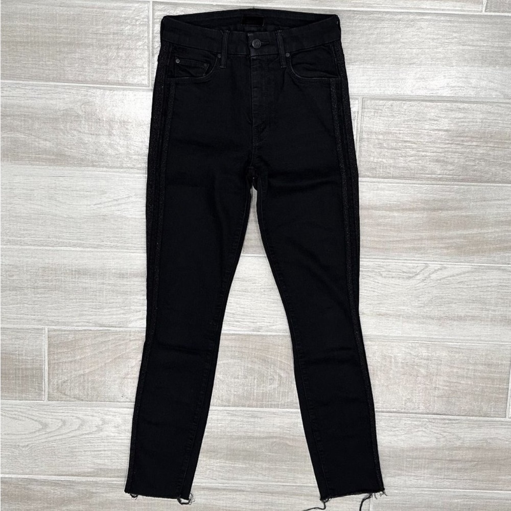 MOTHER HW LOOKER ANKLE FAY WASHED BLACK JEANS, Size 26 Excellent Condition - Picture 3 of 12
